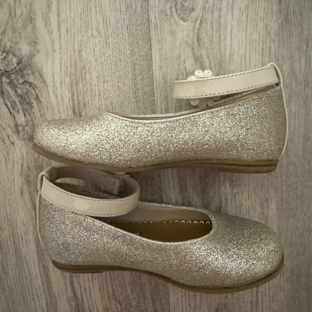 Rachel Shoes Glittery Silver Dress Shoes